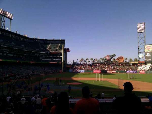 Oracle Park, section: 109, row: 26, seat: 10