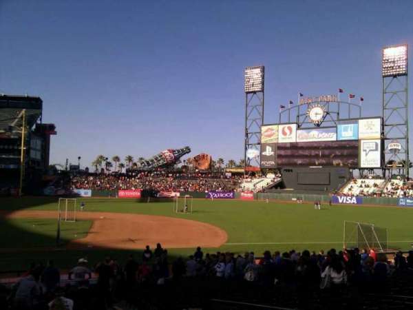 Oracle Park, section: 107, row: 25, seat: 14