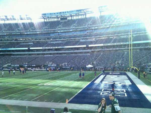 MetLife Stadium, section: 109, row: 8, seat: 1