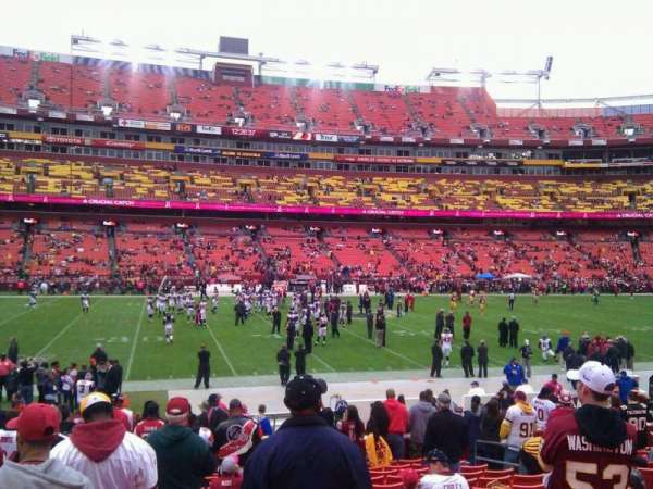 Northwest Stadium, section: 123, row: 15, seat: 10