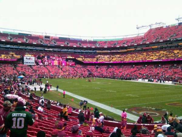 Northwest Stadium, section: 136, row: 19, seat: 10