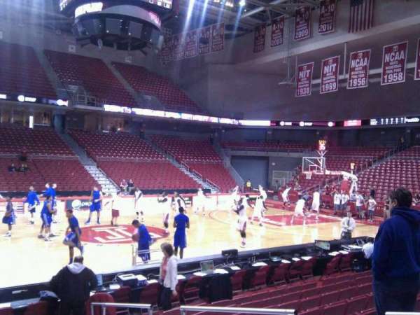 Liacouras Center, section: 104, row: k, seat: 4