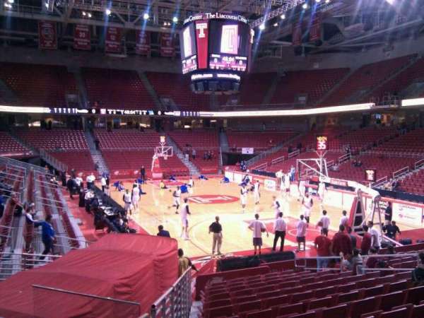 Liacouras Center, section: 120, row: p, seat: 15