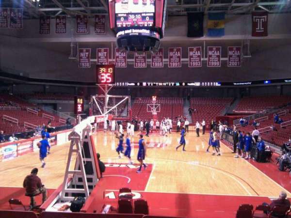 Liacouras Center, section: 108, row: j, seat: 9