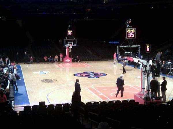 Madison Square Garden, section: 111, row: 9, seat: 7