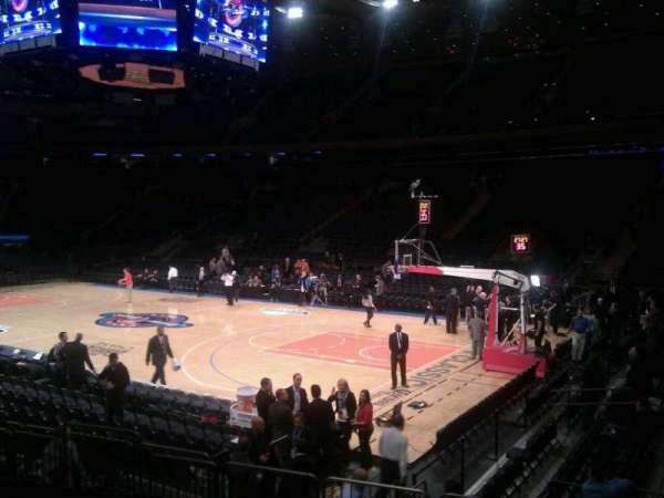 Madison Square Garden, section: 109, row: 8, seat: 10