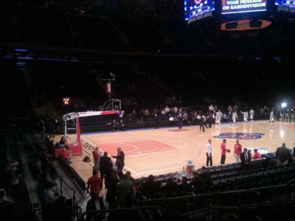Madison Square Garden, section: 105, row: 9, seat: 12