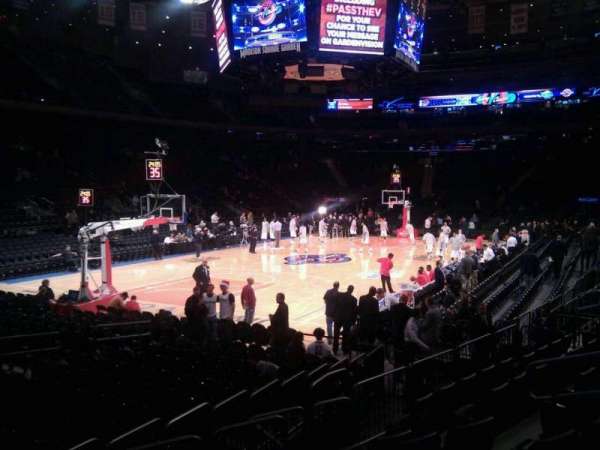 Madison Square Garden, section: 104, row: 6, seat: 8