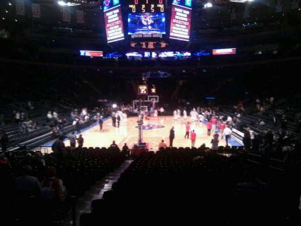 Madison Square Garden, section: 102, row: 8, seat: 11