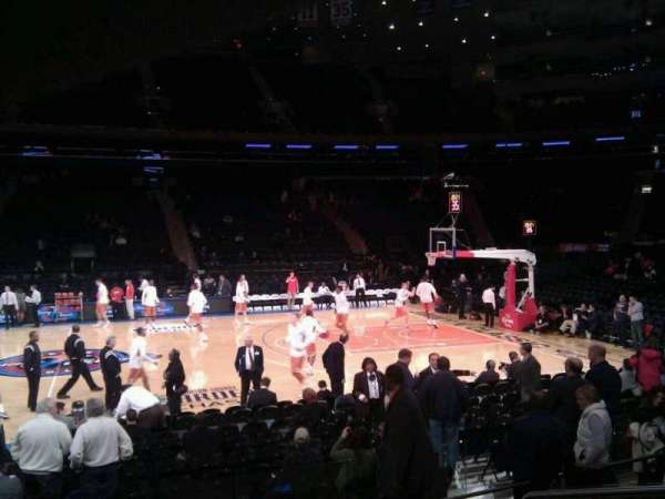 Madison Square Garden, section: 117, row: 6, seat: 13