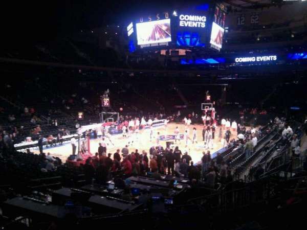 Madison Square Garden, section: 114, row: 11, seat: 4