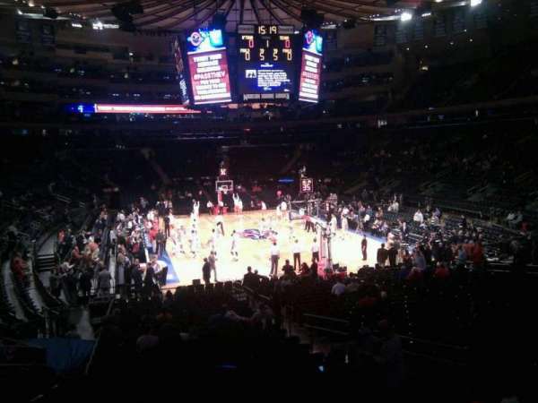 Madison Square Garden, section: 111, row: 15, seat: 14