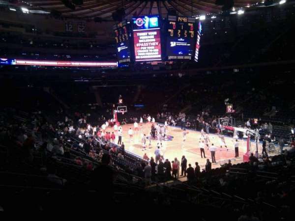 Madison Square Garden, section: 110, row: 16, seat: 13