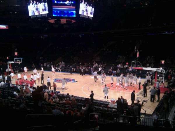 Madison Square Garden, section: 109, row: 12, seat: 6