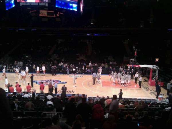Madison Square Garden, section: 108, row: 12, seat: 3