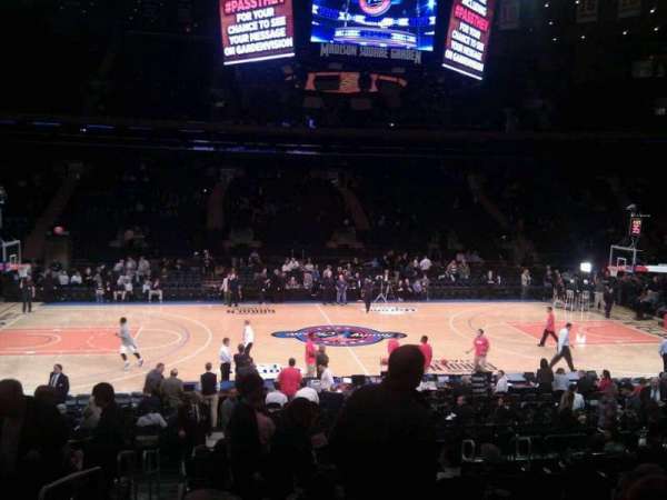 Madison Square Garden, section: 107, row: 13, seat: 1