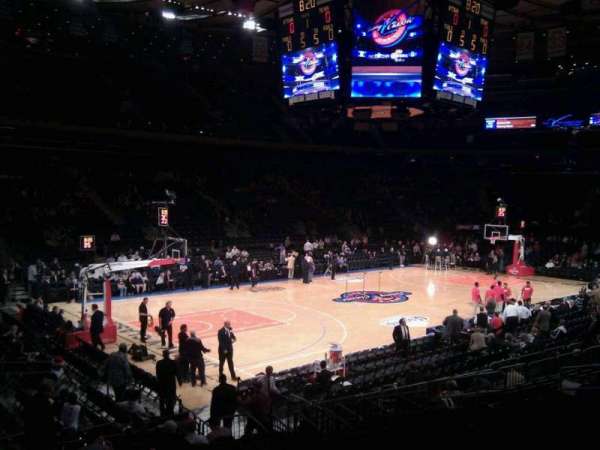 Madison Square Garden, section: 105, row: 12, seat: 2
