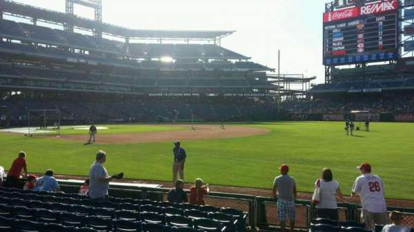 Citizens Bank Park, section: 111, row: 10, seat: 12