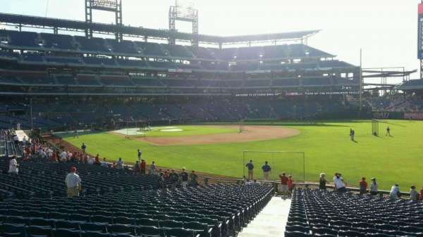 Citizens Bank Park, section: 109, row: 30, seat: 18