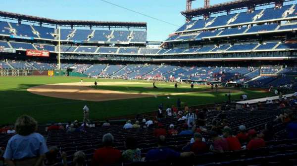 Citizens Bank Park, section: 134, row: 23, seat: 17