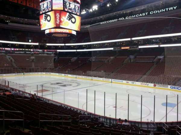 Xfinity Mobile Arena, section: 104, row: 17, seat: 10