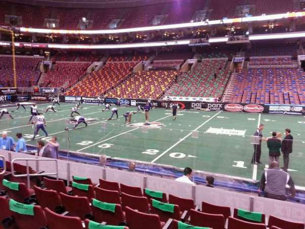 Xfinity Mobile Arena, section: 102, row: 9, seat: 9