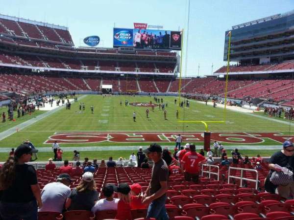Levi's Stadium, section: 104, row: 20, seat: 8