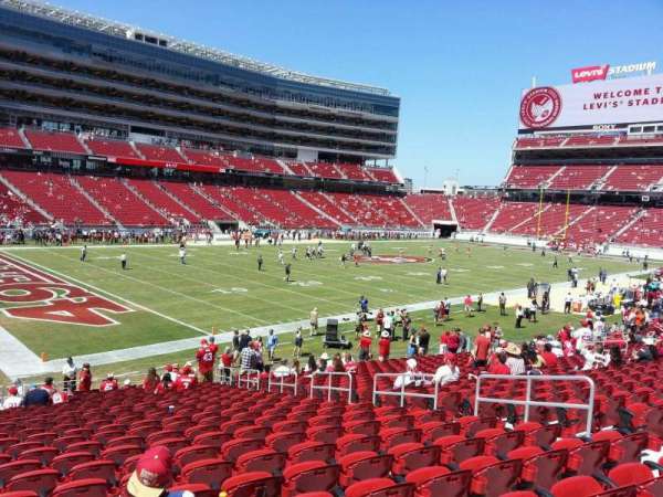 Levi's Stadium, section: 122, row: 23, seat: 10