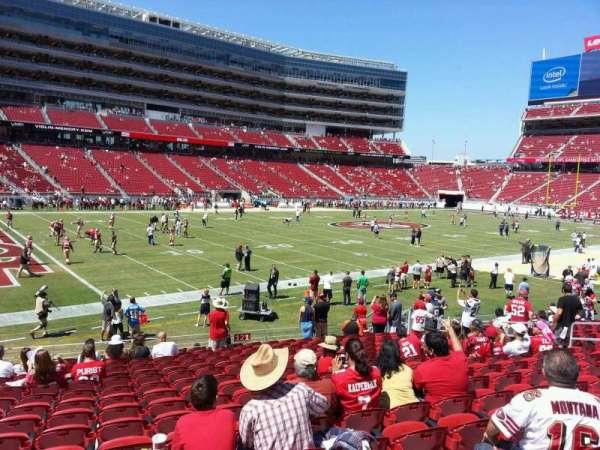 Levi's Stadium, section: 121, row: 16, seat: 17