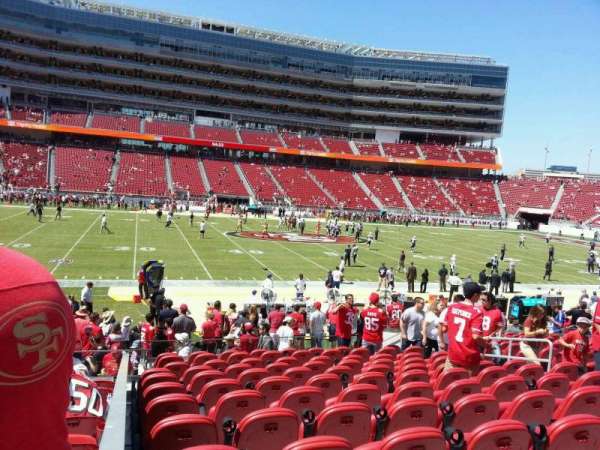 Levi's Stadium, section: C117, row: 16, seat: 10
