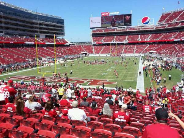 Levi's Stadium, section: 125, row: 30, seat: 14