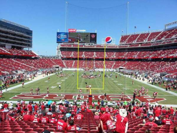 Levi's Stadium, section: 127, row: 25, seat: 14