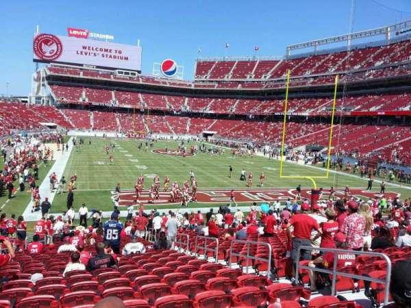 Levi's Stadium, section: 129, row: 22, seat: 6