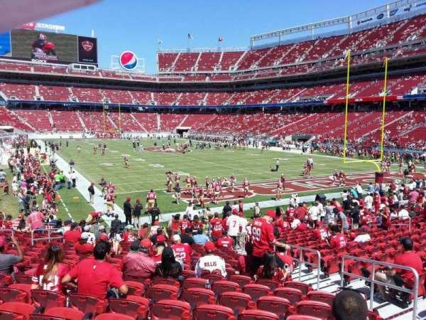 Levi's Stadium, section: 130, row: 18, seat: 16