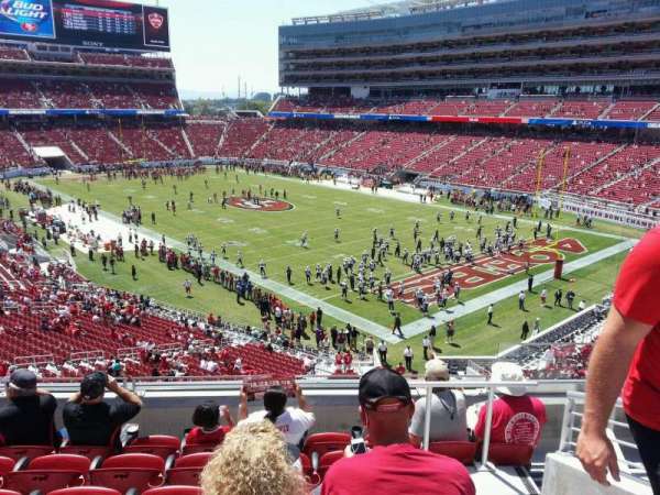 Levi's Stadium, section: 208, row: 6, seat: 5