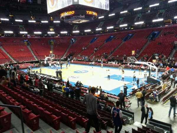 Centre Bell, section: 122, row: g, seat: 12