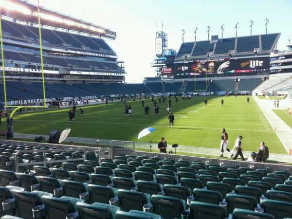 Lincoln Financial Field, section: 112, row: 10, seat: 9