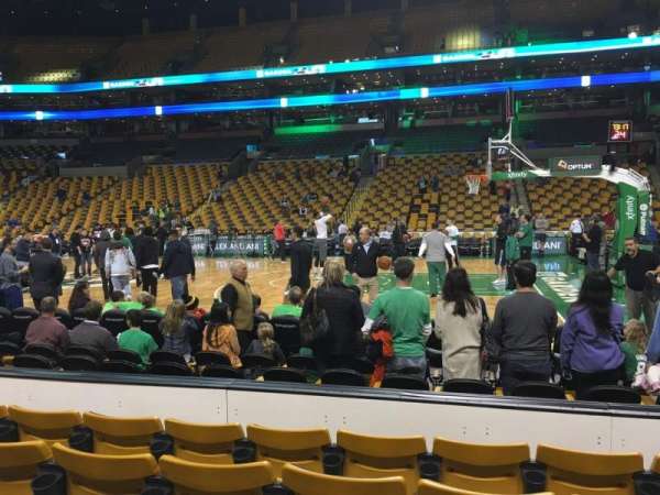 TD Garden, section: 11, row: 5, seat: 6