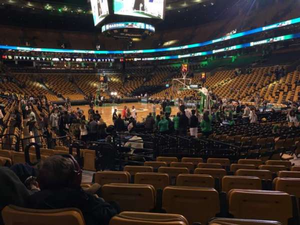 TD Garden, section: 8, row: 8, seat: 3