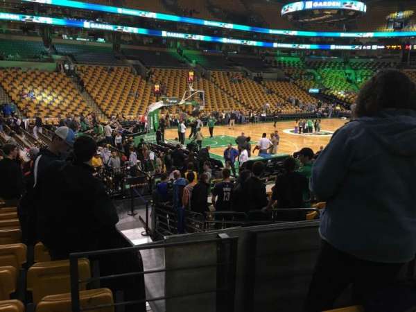 TD Garden, section: Old Loge 4, row: 13, seat: 6