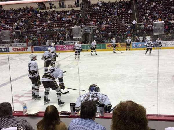 Giant Center, section: 108, row: D, seat: 4