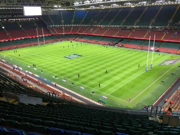 Principality Stadium, section: U25, row: 21, seat: 22
