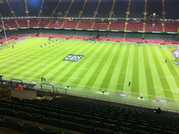 Principality Stadium, section: U28, row: 18, seat: 15