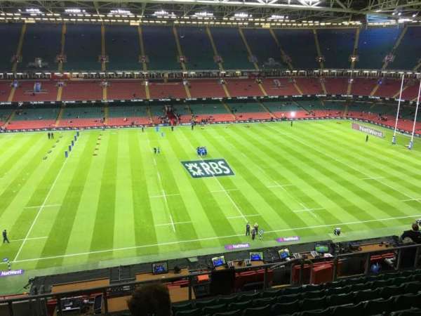 Principality Stadium, section: U31, row: 12, seat: 13