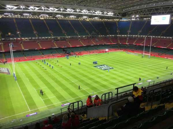 Principality Stadium, section: U34, row: 17, seat: 22