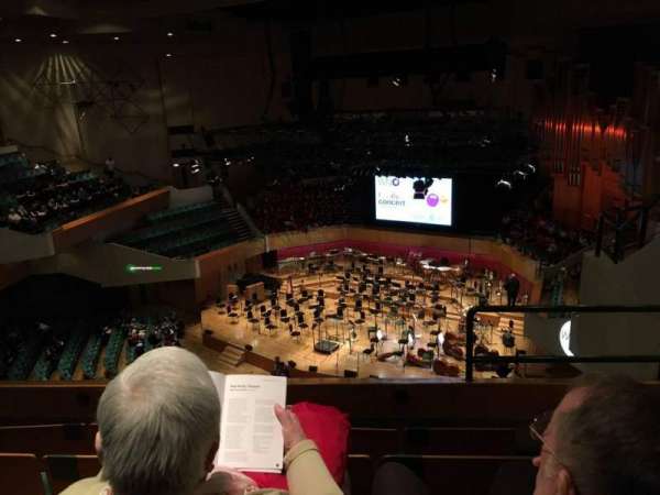 St David's Hall, section: Tier 10, row: D, seat: 1