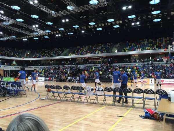 Copper Box Arena, section: 103, row: 1, seat: 55