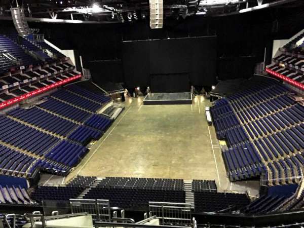 The O2, London, section: 412, row: L, seat: 736