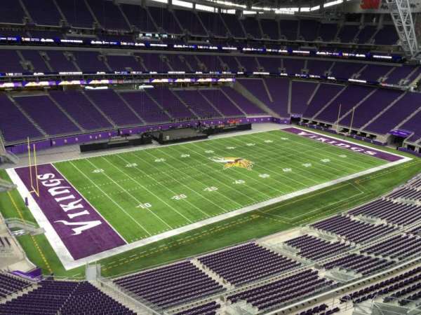 U.S. Bank Stadium, section: 347, row: B, seat: 15