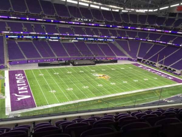 U.S. Bank Stadium, section: 345, row: E, seat: 11